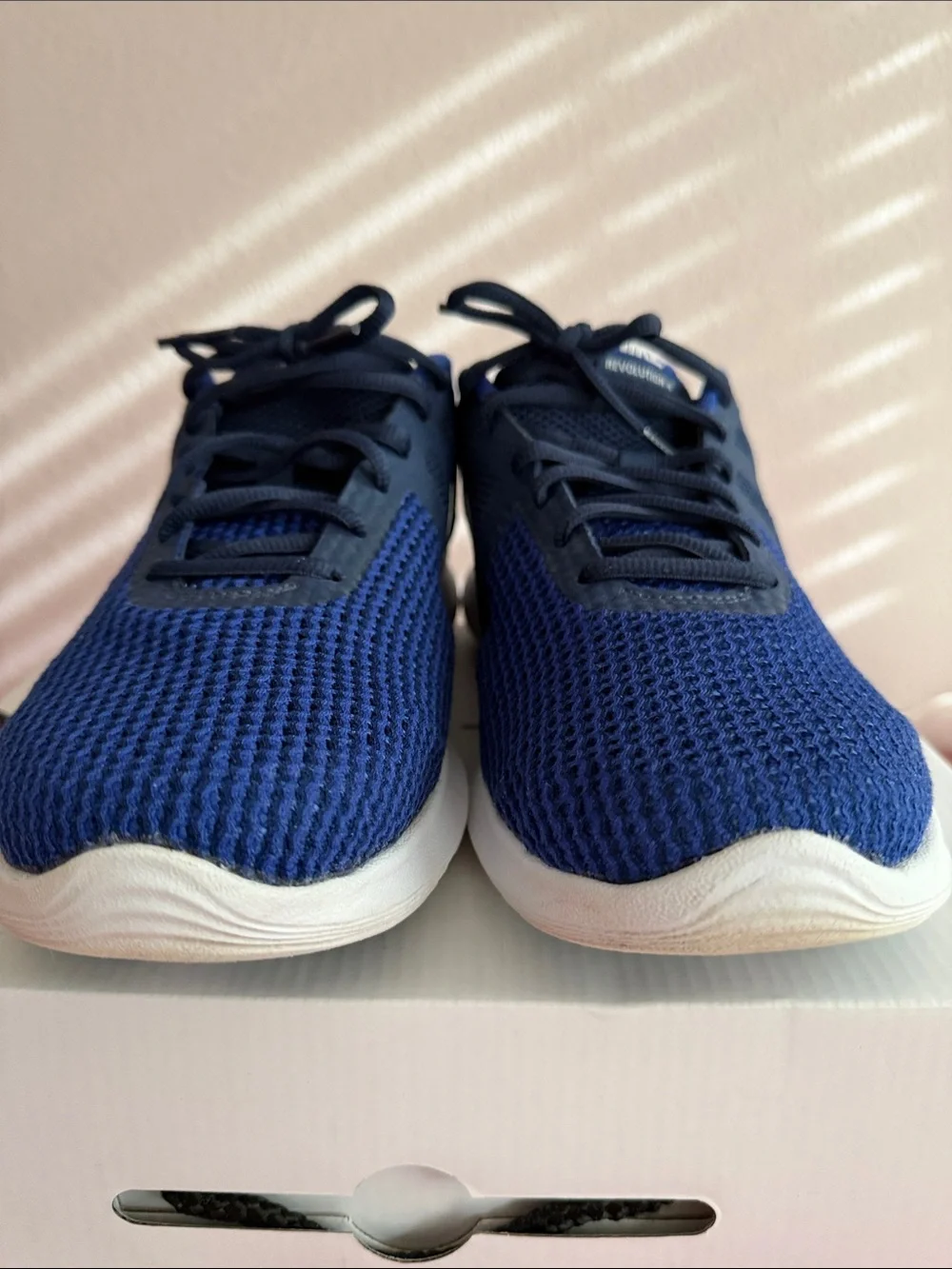 Men’s Nike Revolution 4 Blue White Running Shoes Size 10